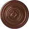 Ekena Millwork Pearl Ceiling Medallion (Fits Canopies up to 1 7/8"), Hand-Painted Copper Penny, 26 1/4"OD x 1 1/2"P CM26PECPS - alternate 1